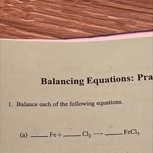 Help!!! Balance the equation