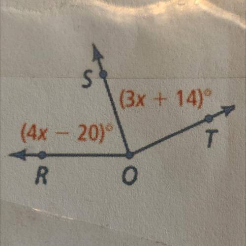 If the measure of angle 
pls help