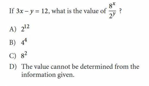 Thank you for all the help!
Another question from my math test