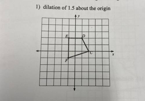 Dilation of 1.5 about the origin
