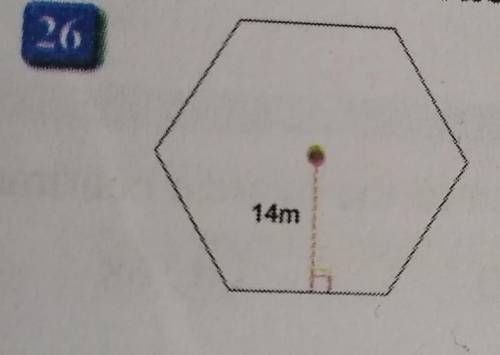 Find the area of this regular polygon