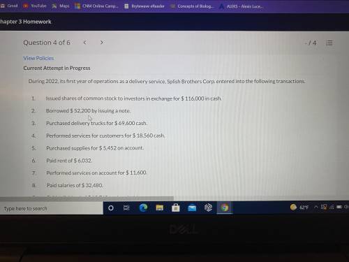 I need help with my accounting class