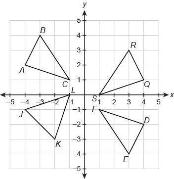 Please help

Which pairs of triangles can be shown to be congruent using rigid motions?
Select Con