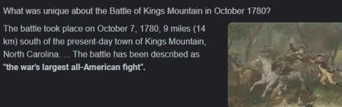 What was unique about the battle tactics in the Battle of Kings Mountain during the American Revolut