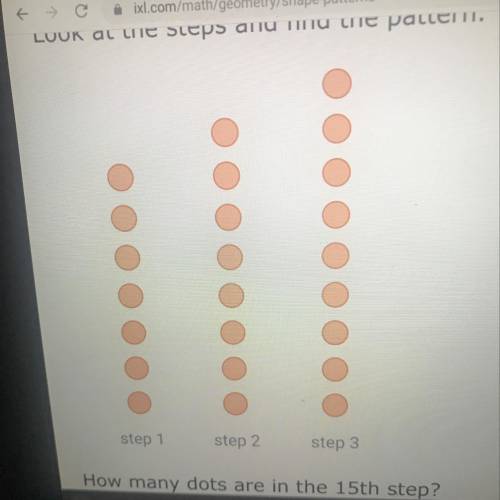 How many dots are in the 15th step