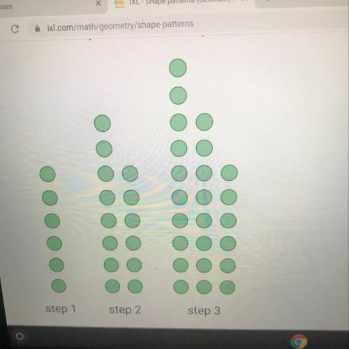 How many dots are in the 5th step