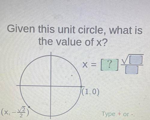 Given this unit circle