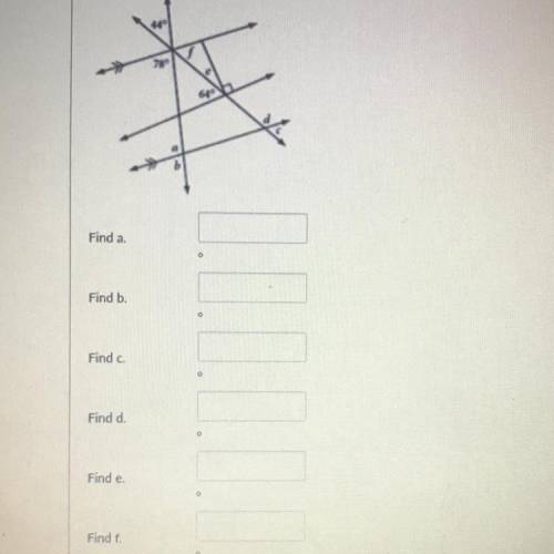 Use the diagram below to find the indicated angle measures.

PLEASE PLEASE PLEASE HELP ASAP