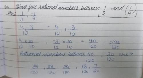 Find 5 rational numbers between 5/3 and 6/3Only relevant answers*