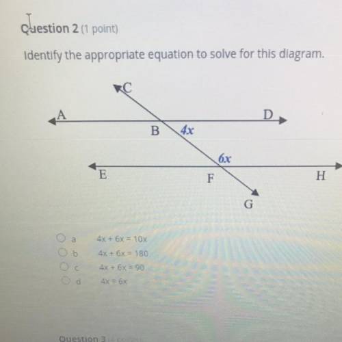 Identify the appropriate equation to solve for this diagram