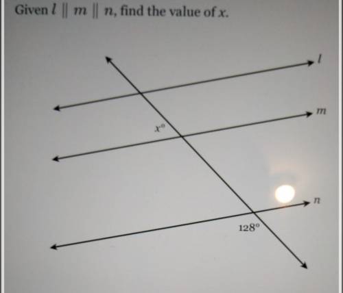 Given l/m/n find the value of x