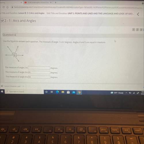 What’s the measure of angle 2 ?