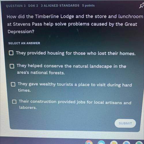 15 POINTS.

How did the Timberline Lodge and the store and lunchroom
at Stevens Pass help solve pr