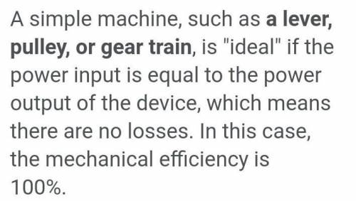 Which machine have 100% efficiency