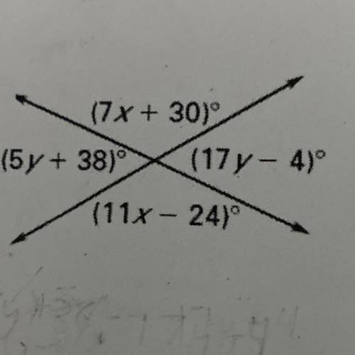 Please help me with please solving for x and y