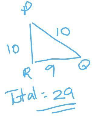 contruct an isosceles triangle PQR suxh that PQ=PR=10cm and QR=9cm.Measure and write down the size o