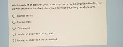What quality of electrons determine whether or not an electron will either pair up with another or