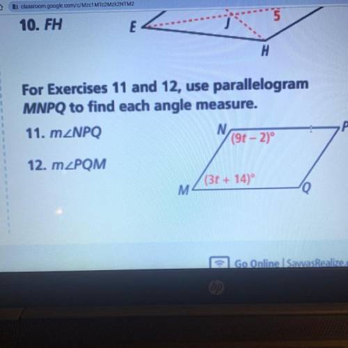 What’s the angle measure for m