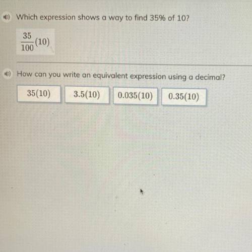 How can you write an equivalent expression using a decimal