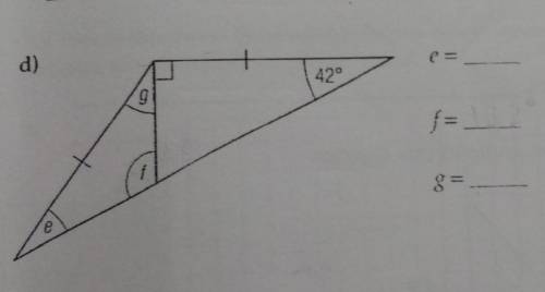 Calculate the size of each unknown angle.