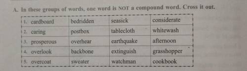 Find the words which are not compound.