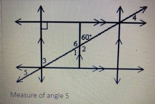 Find the measure of angle 5