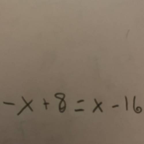 Equations with Variables on Both Sides! Please help!