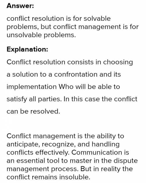 Which statement best describes the relation between conflict resolution and conflict transformation