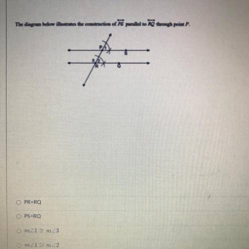 Which reason justifies that this construction results in parallel lines?

The diagram below illust