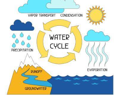 How would global warming change the water cycle and the climate around bodies of water, like oceans
