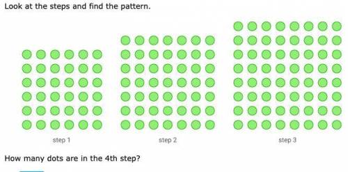 How many dots are in the 4th step?
