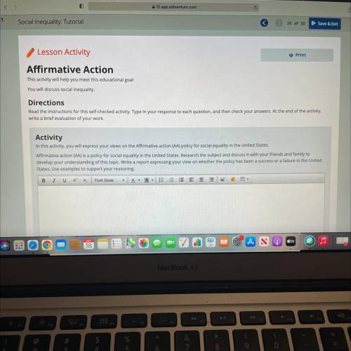 Lesson Activity

Print
Affirmative Action
This activity will help you meet this educational goal: