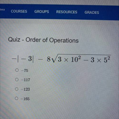 Order of operations question