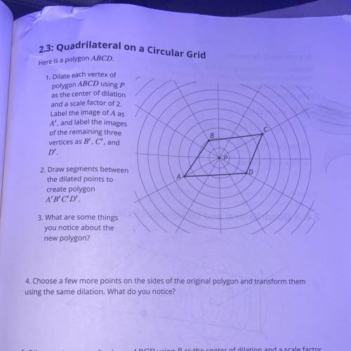 23: Quadrilateral on a Circular Grid