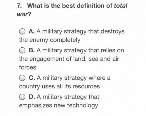 What is the best definition of total war?