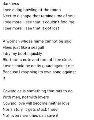 Does anyone know if this is song lyrics or a poem? If so can someone tell me who it’s by or the nam