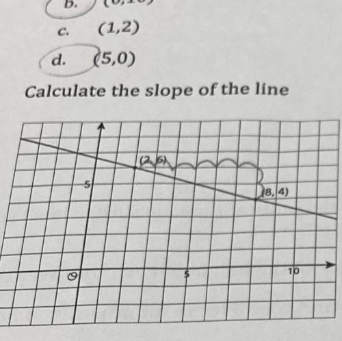 I will give brainliest :)
Calculate the slope of the line