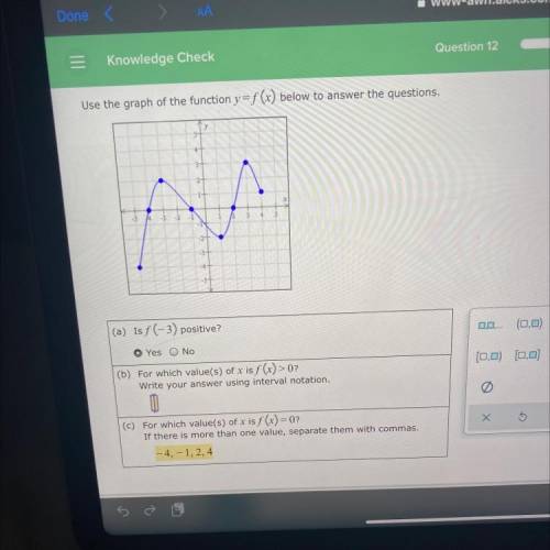 When f(x) is greater than 0