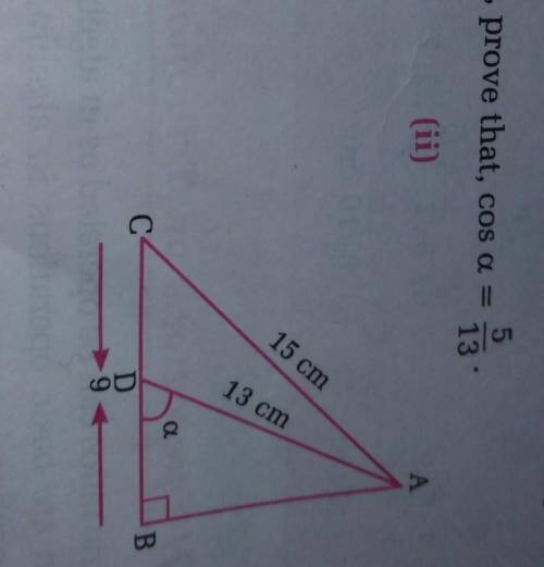 Prove cos a = 5/13 pls solve it and no link pls..........