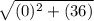 \sqrt{(0) {}^{2} + (36) }