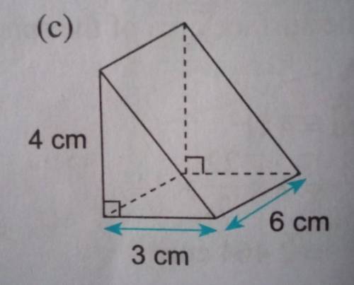 Calculate the surface area of the three-dimensional objects below.