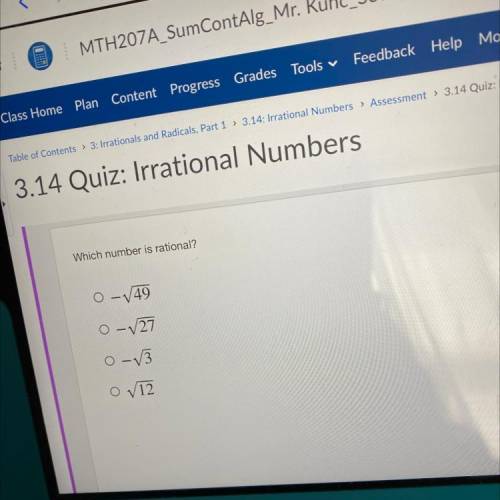 Which number is rational?
Please help me