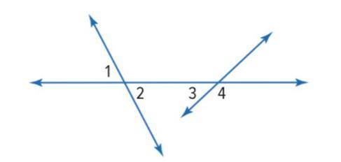 Find the measure of each numbered angle if m<1 = 72 and m<3 = 26.

What is angle <2