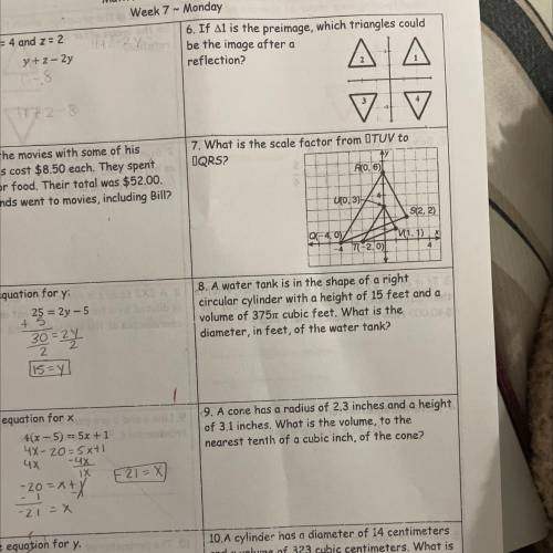 Please help me solve these two problems (6-9)