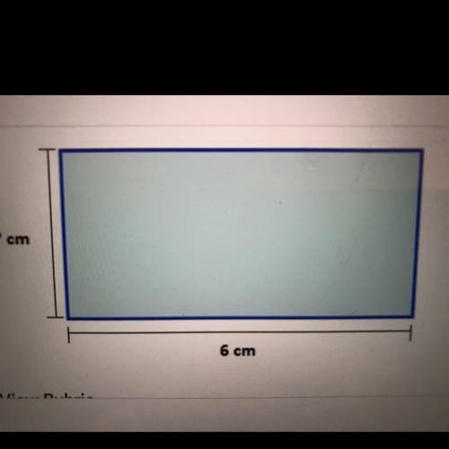 If the area of this rectangle is 30cm square what would the missing side be?