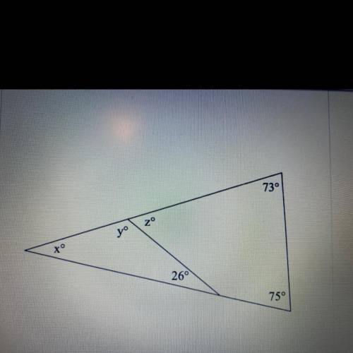 Determine the measures of all unknown angles on the figure