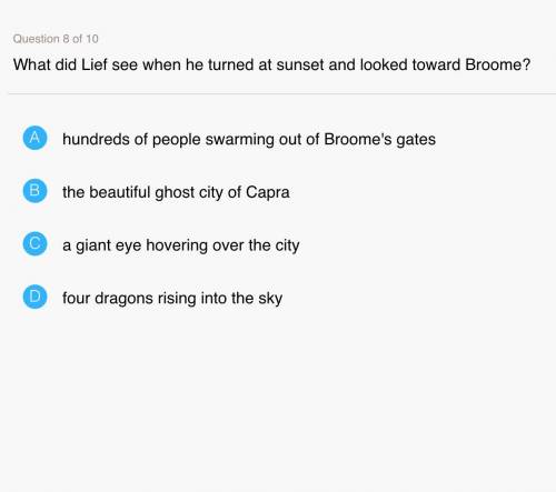 What did Lief see when he turned at sunset and looked toward Broome. Book is Called Dragons Of Delt