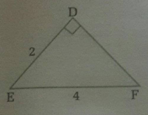 Find the length of the missing side in the following right angled triangle ( its trigonometry and p