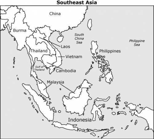 Which statement is supported by the map? A) Road systems in Southeast Asia are among the finest in