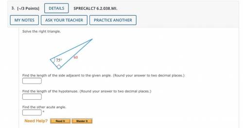 Answer math homework